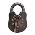 Black Iron Love Lock