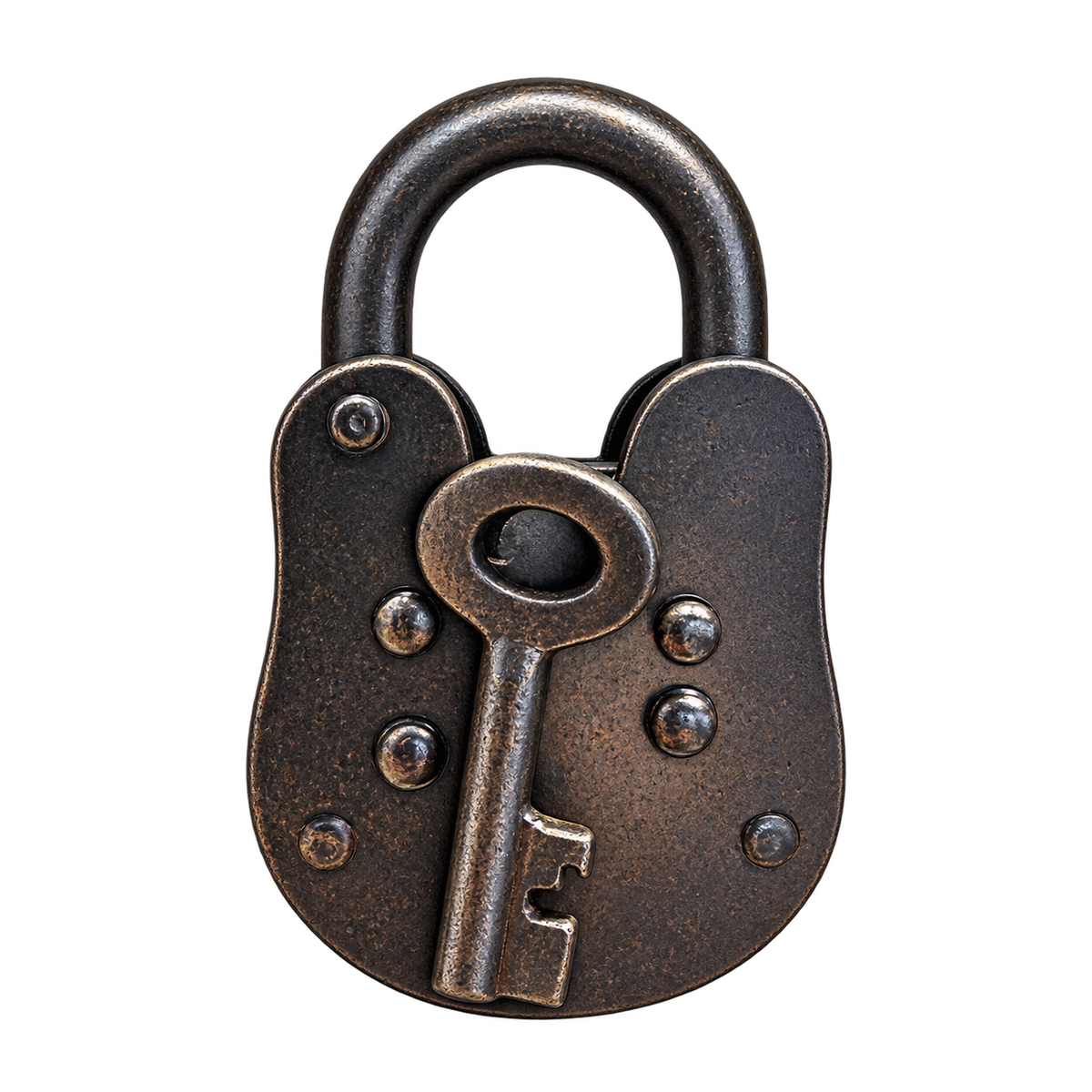 Black Iron Love Lock