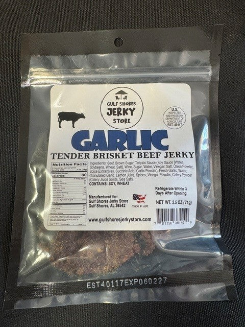 Garlic Tender Beef Brisket Jerky