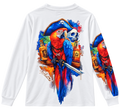 Pirate Parrot Long-Sleeve Performance Shirt - White