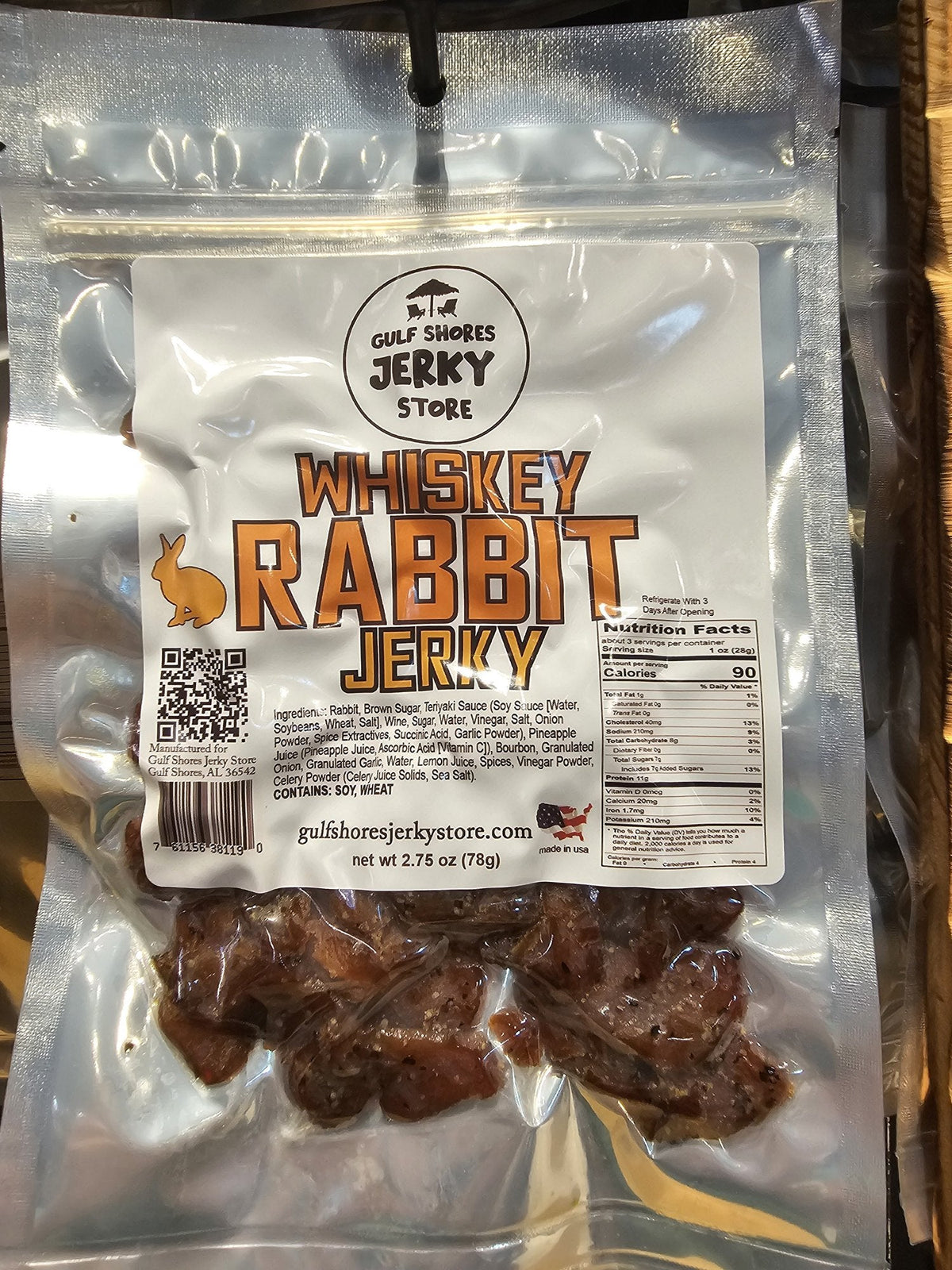 Exotic Whiskey Rabbit Jerky