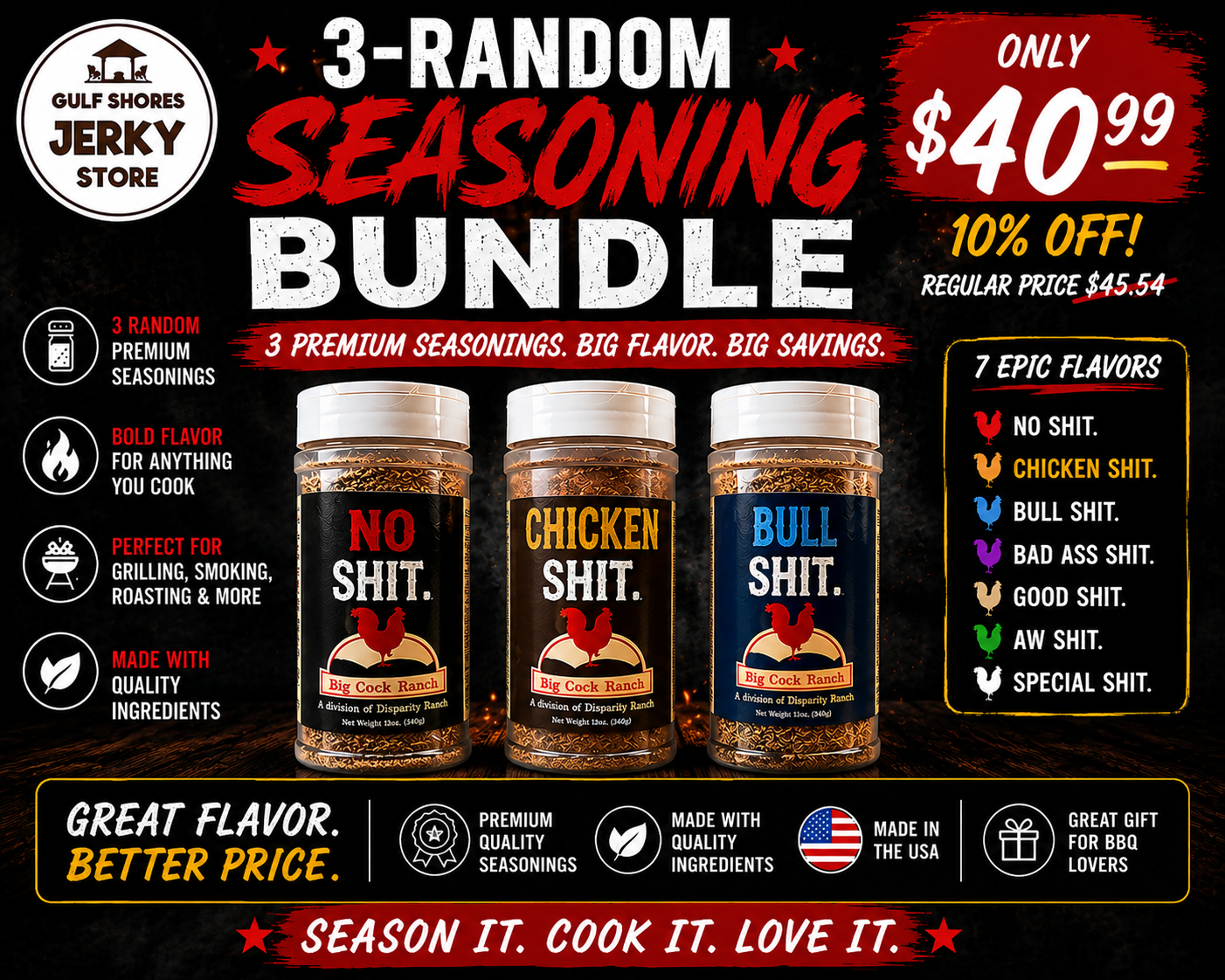 3-Pack Random Shit Seasoning Bundle