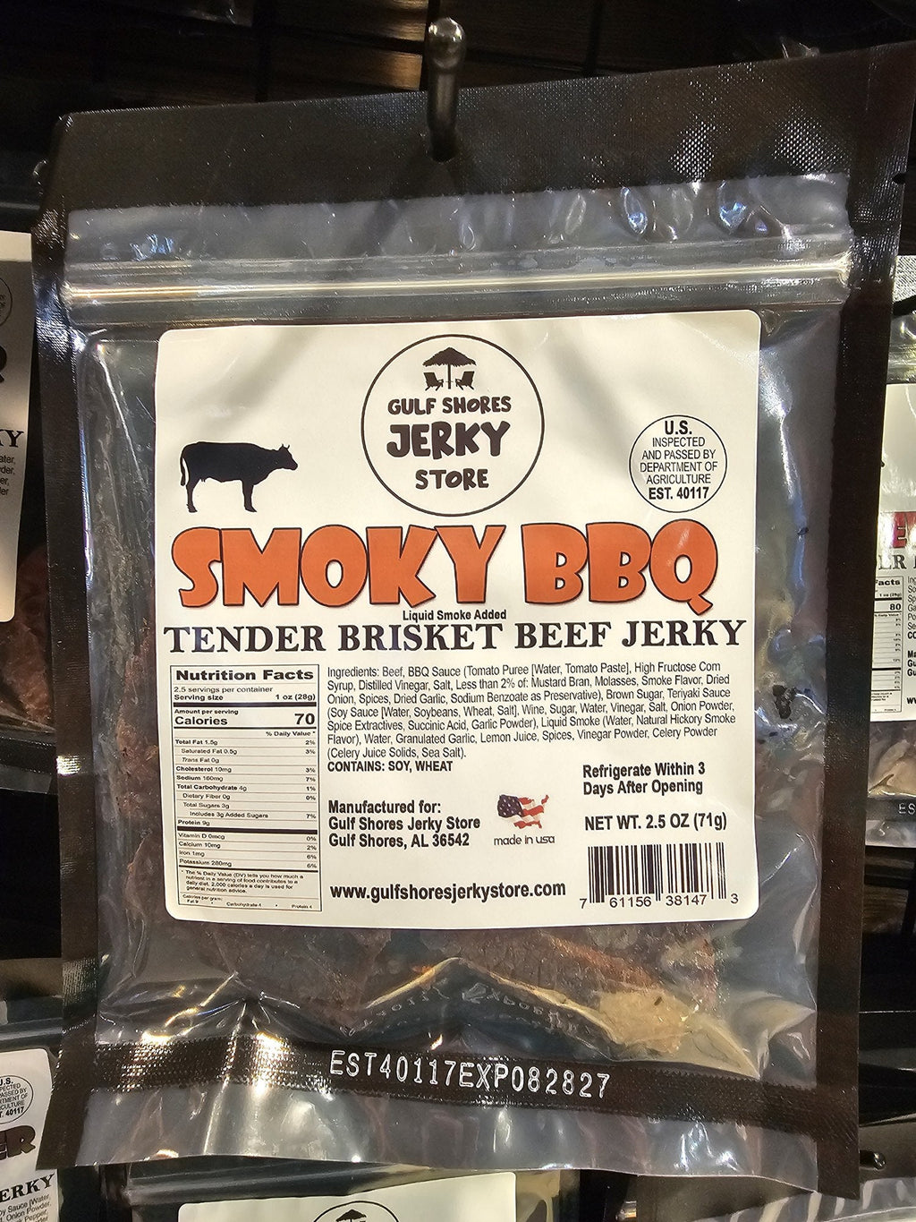 Smoky BBQ Tender Beef Brisket Jerky