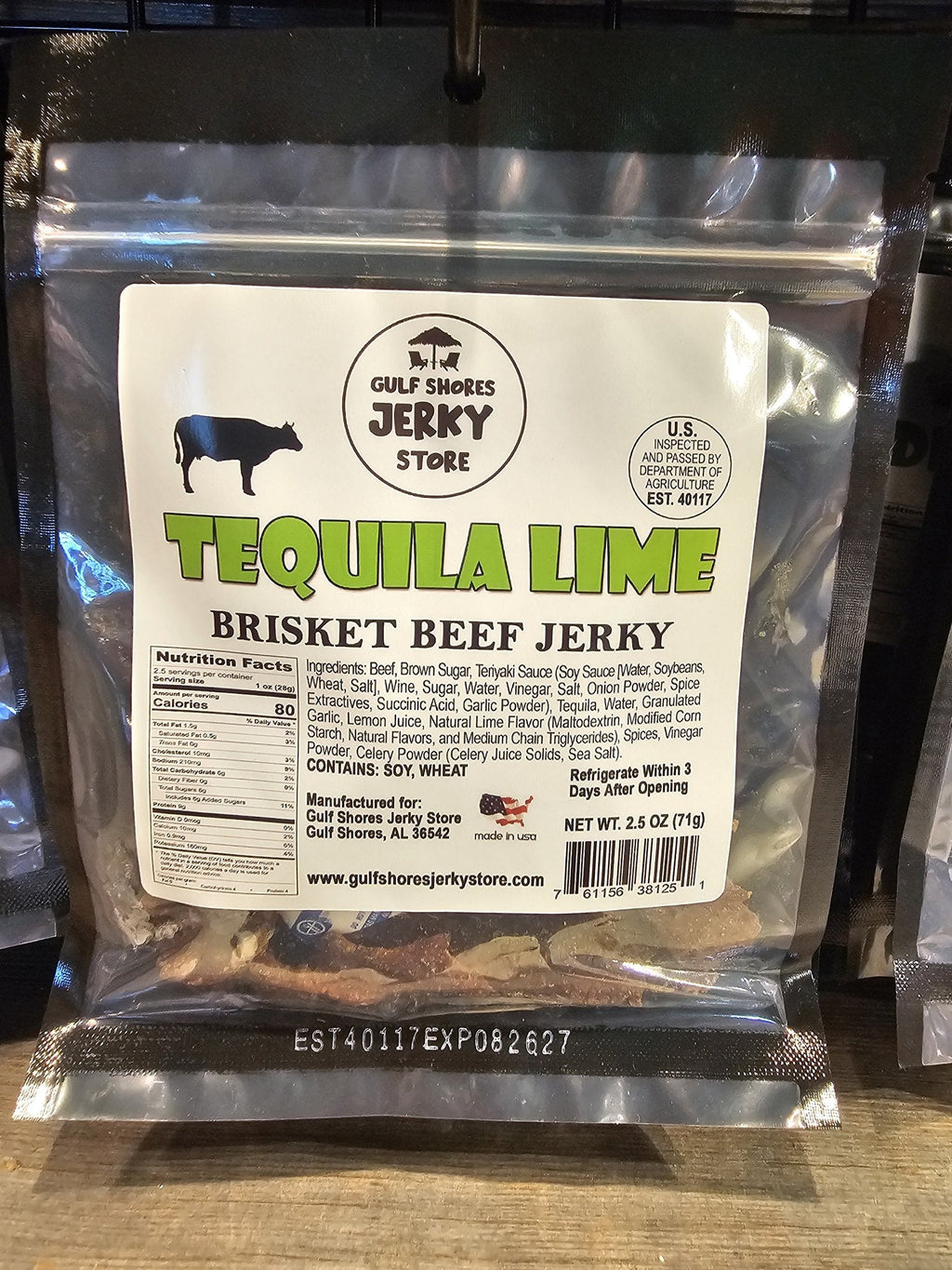 Tequila Lime Tender Beef Brisket Jerky