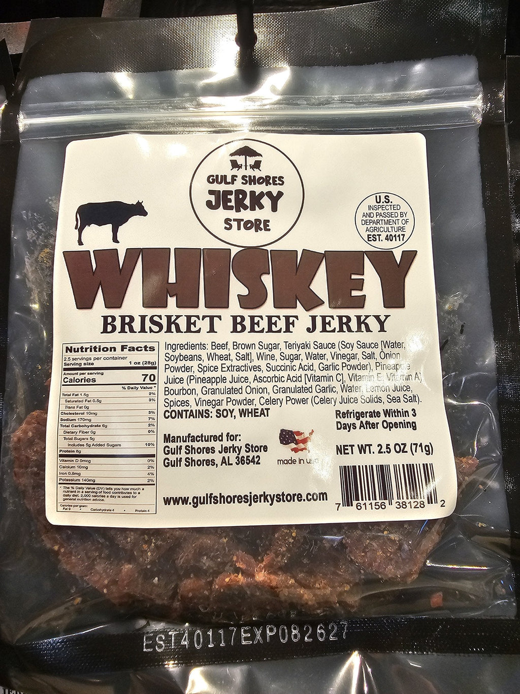 Whiskey Tender Beef Brisket Jerky
